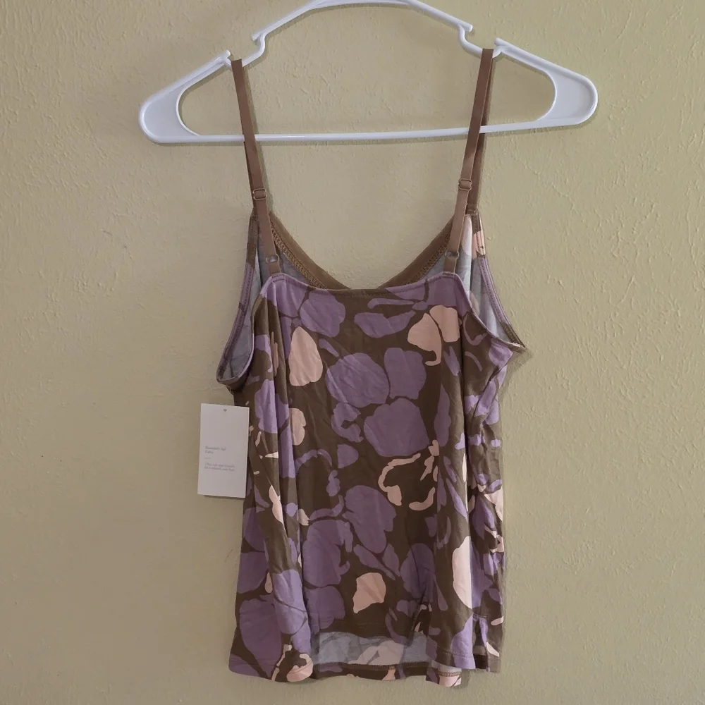 Stars Above Ultra Soft Spaghetti Strap Abstract Floral Sleep Tank Top Pajama